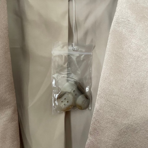 Madewell women’s BlazerTaupe Gold Satin Shawl Collar Zise 16W NEW - Picture 3 of 16